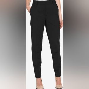 DKNY 💥 Womens Black Slim Mid-Rise Skinny Pants (Size:4P)